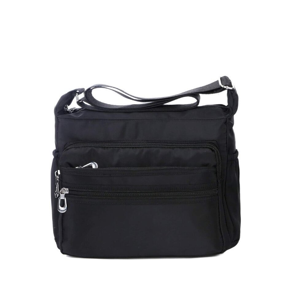 Waterproof Nylon Crossbody Bag Large Size Multiple Pockets Travel Purse